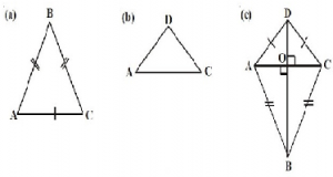 segitiga sama kaki (a dan b)