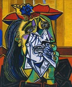 Aliran-Kubisme-The-Weeping-Woman-karya-Pablo-Picasso