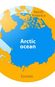 ilustrasi gambar samudra arktik 