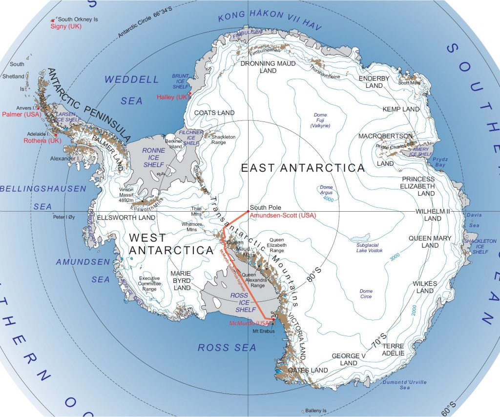 Peta Benua Antartika