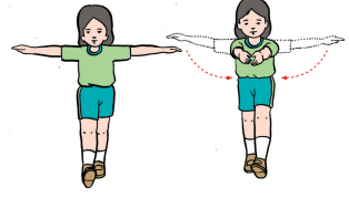 Kombinasi langkah kaki ayunan lengan dan pukulan dilakukan dengan cara