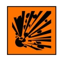 Simbol eksplosif (mudah meledak)