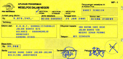Contoh commercial paper wesel